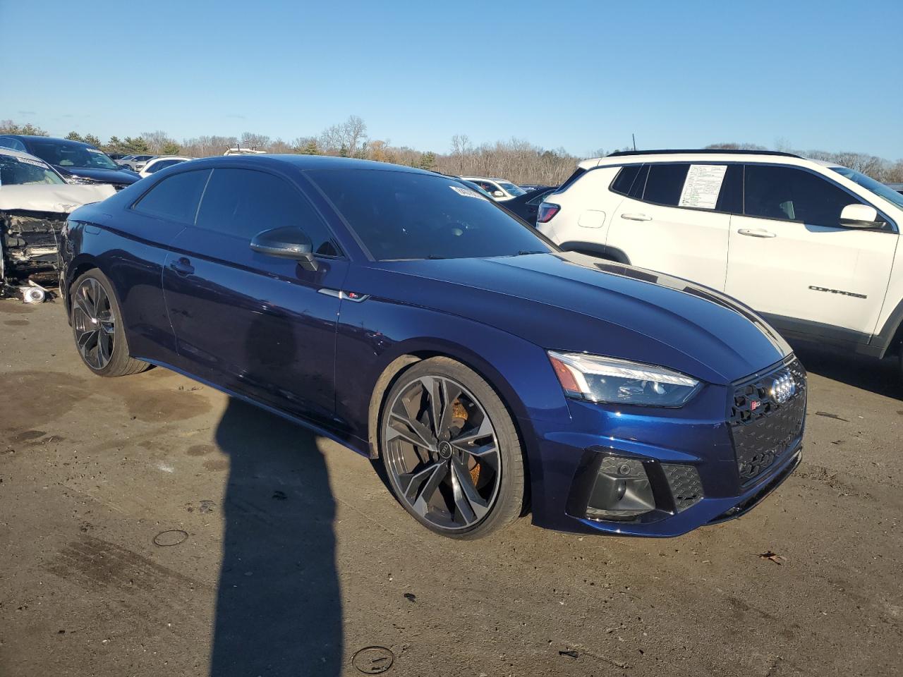 2021 Audi RS5 VIN WAUP4AF53MA045765 Copart auction photo, side / rear end damage thumbnail 4