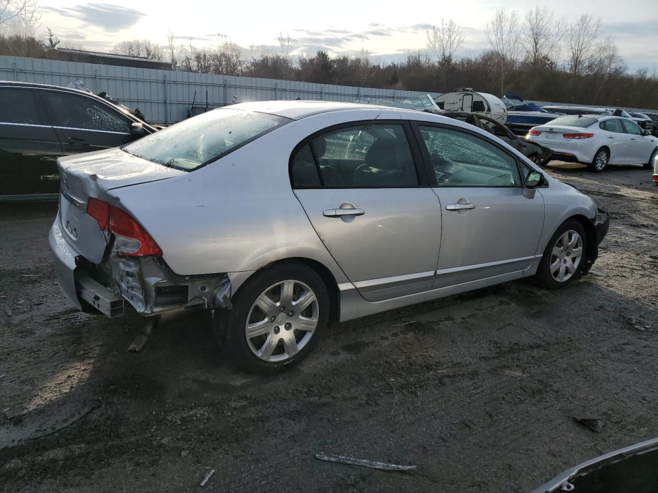 2009 Honda Civic VIN 2HGFA16539H363189 Copart auction photo, front end / rear end damage thumbnail 3
