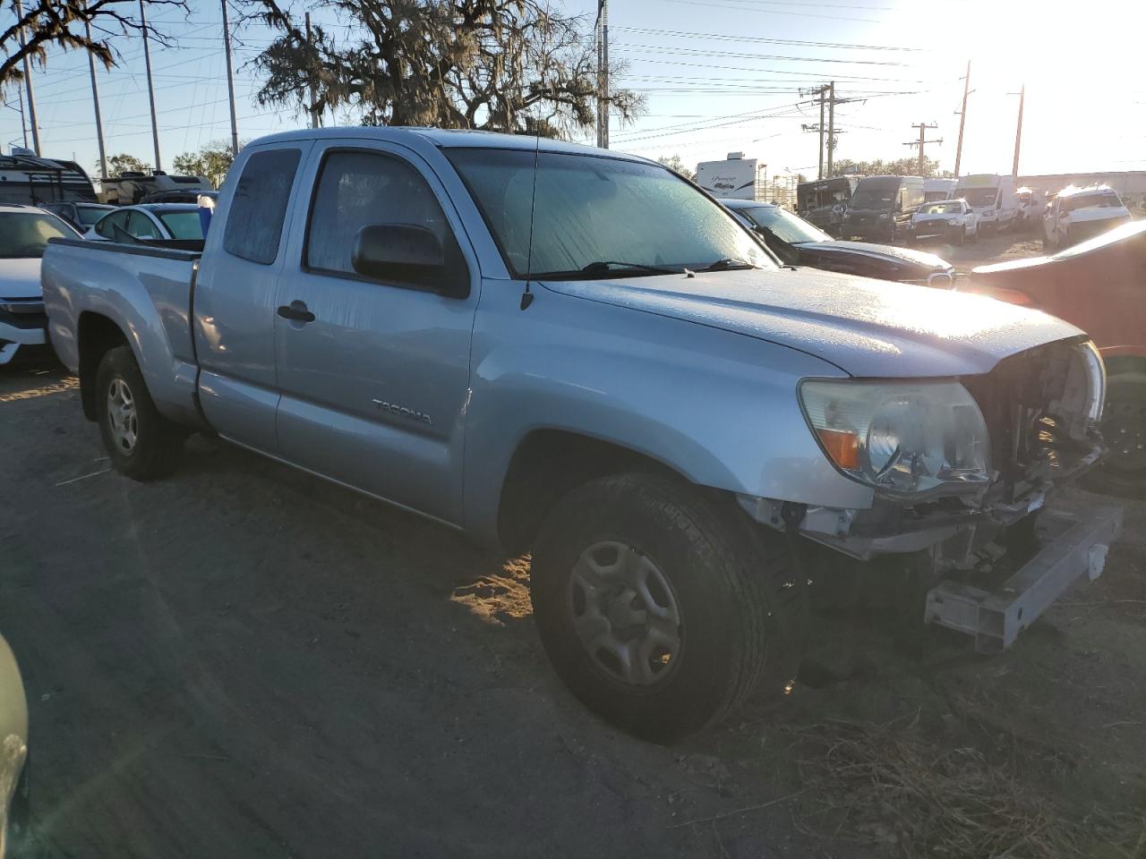 2010 Toyota Tacoma VIN 5TETX4CN4AZ730440 Copart auction photo, front end / rear end damage thumbnail 4
