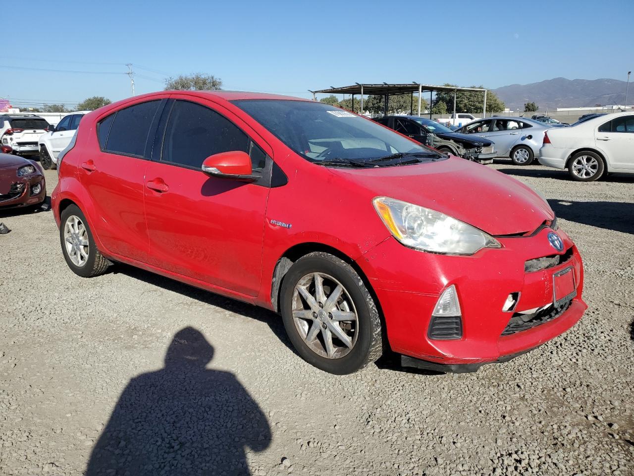 2012 Toyota Prius VIN JTDKDTB32C1009271 Copart auction photo, front end / rear end damage thumbnail 4