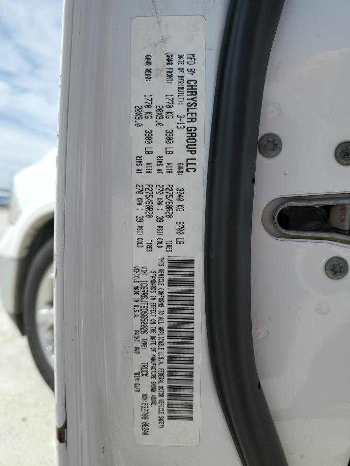 2013 RAM 1500 VIN 1C6RR6JT8DS650026 Copart auction photo, side / minor dent/scratches damage thumbnail 13