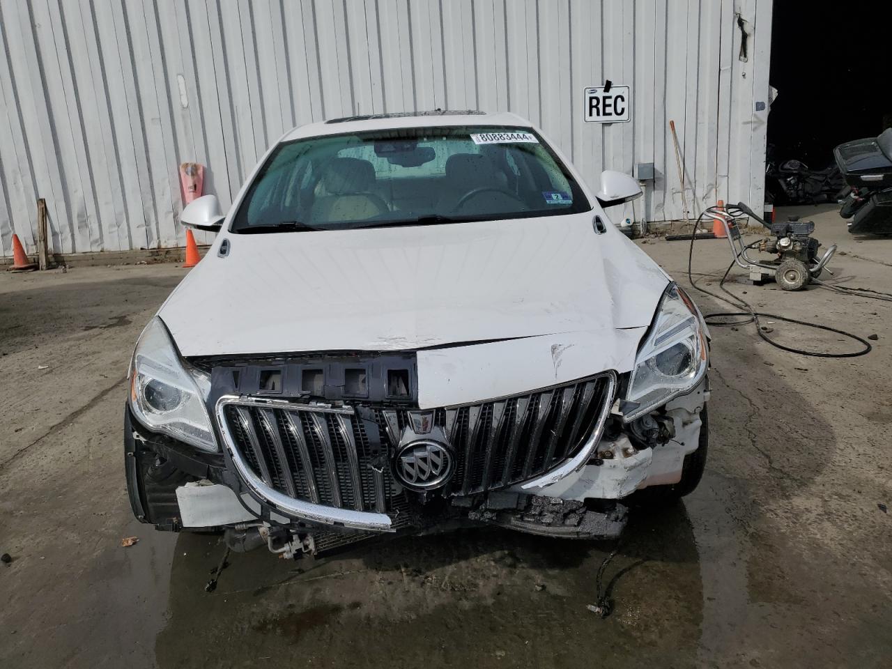 2017 Buick Regal VIN 2G4GR5GX8H9107721 Copart auction photo, front end damage thumbnail 5
