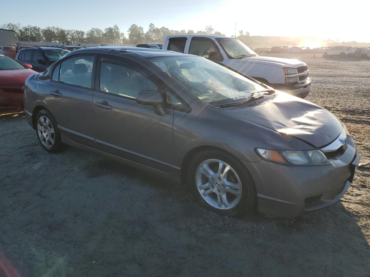 2010 Honda Civic VIN 2HGFA1F50AH542570 Copart auction photo, top/roof damage thumbnail 4