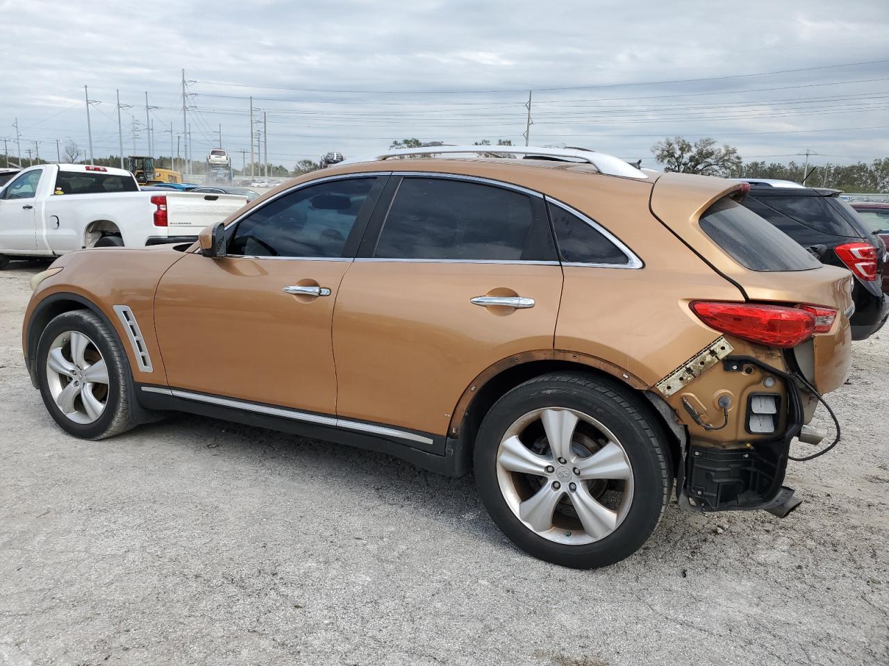 2010 Infiniti FX VIN JN8AS1MU6AM801998 Copart auction photo, rear end / front end damage thumbnail 2