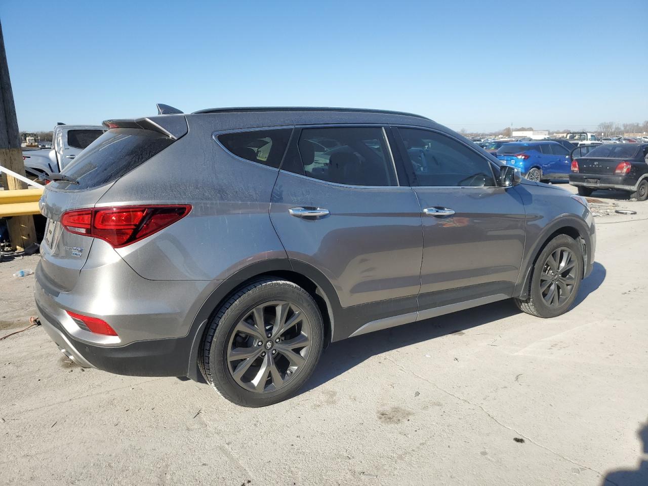 2017 Hyundai Santa Fe VIN 5XYZW4LA0HG501459 Copart auction photo, front end damage thumbnail 3