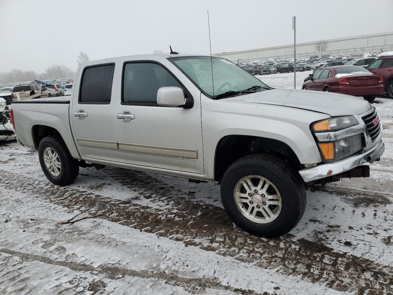 2012 GMC Canyon VIN 1GTH6PFE2C8154650 Copart auction photo, front end / minor dent/scratches damage thumbnail 4