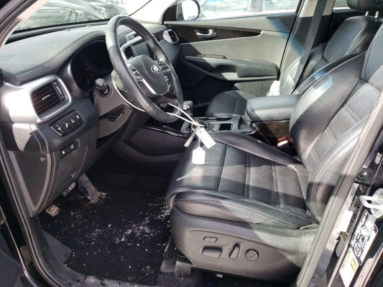 2019 KIA Sorento VIN 5XYPHDA5XKG443455 Copart auction photo, front end / side damage thumbnail 7