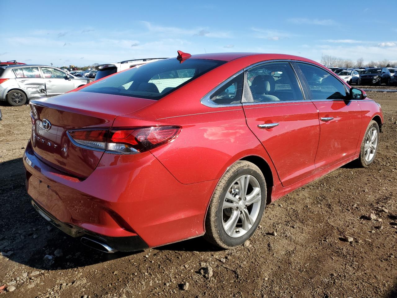 2018 Hyundai Sonata VIN 5NPE34AF6JH692423 Copart auction photo, front end / minor dent/scratches damage thumbnail 3