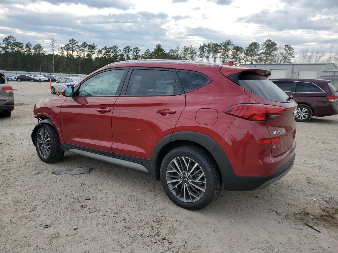 2021 Hyundai Tucson VIN KM8J3CAL7MU384097 Copart auction photo, front end damage thumbnail 2