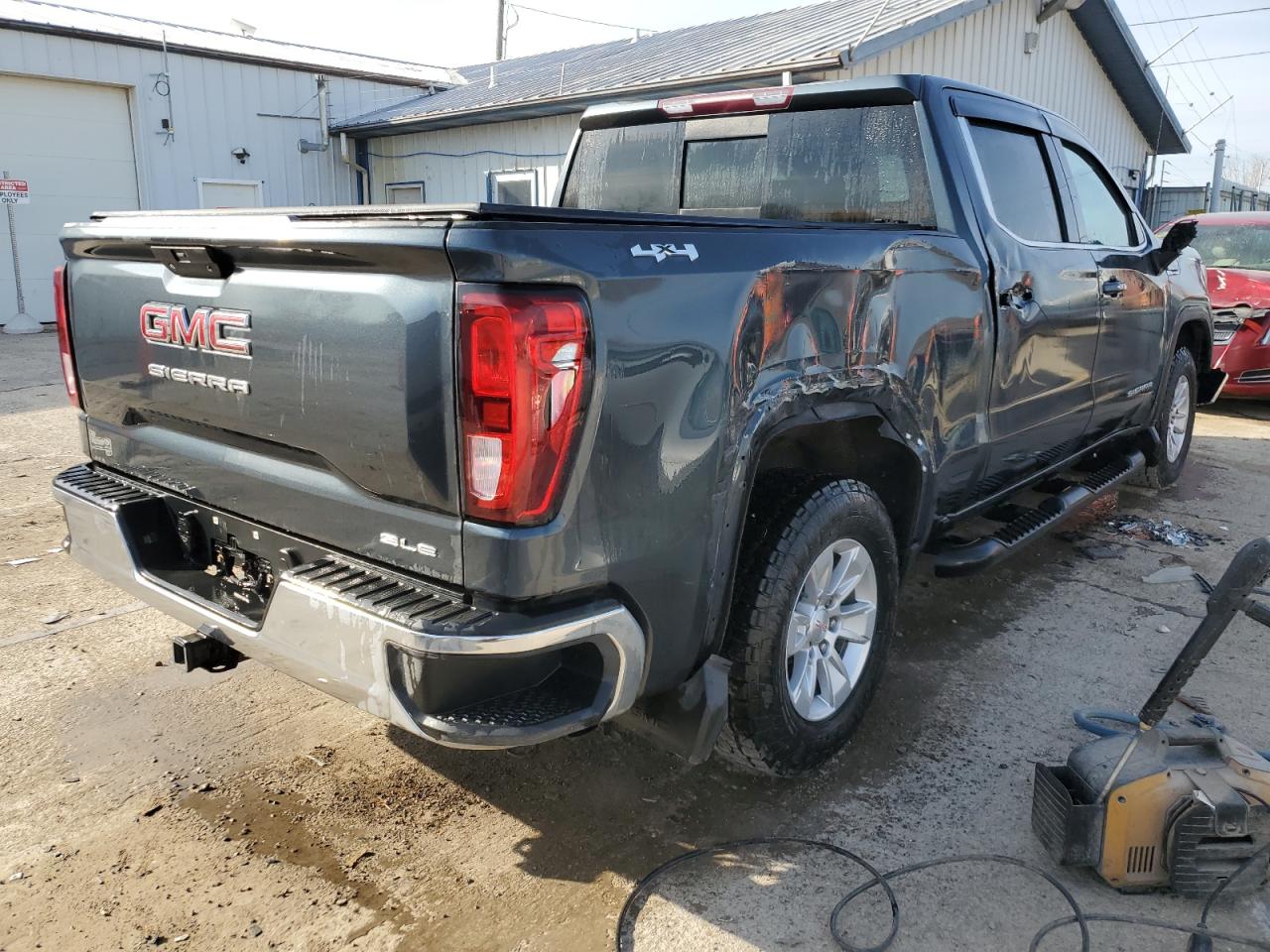 2019 GMC Sierra VIN 1GTU9BED5KZ321464 Copart auction photo, side / front end damage thumbnail 3