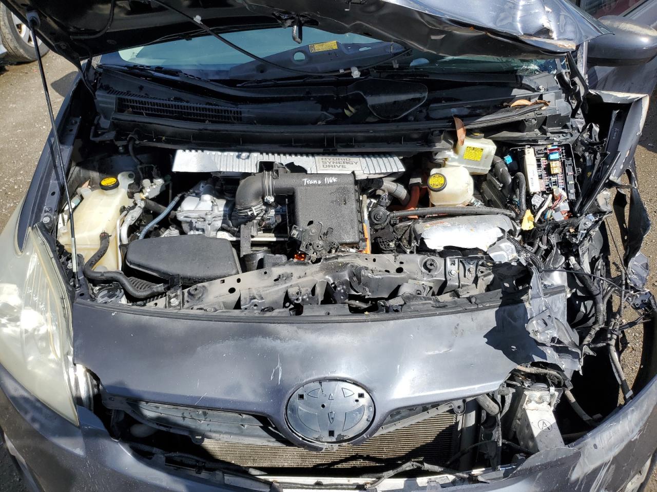 2010 Toyota Prius VIN JTDKN3DUXA1101549 Copart auction photo, front end / rear end damage thumbnail 11