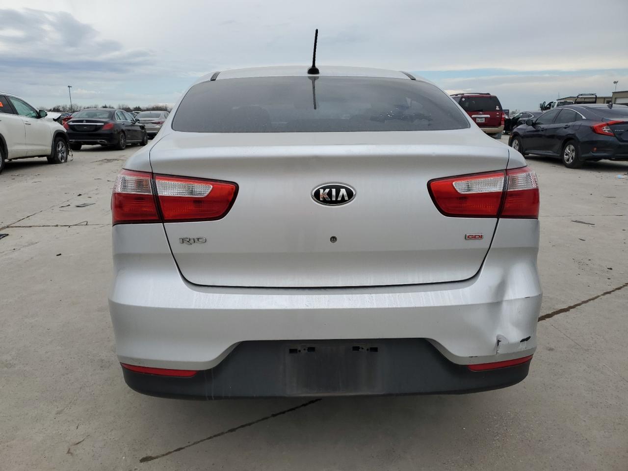 2017 KIA Rio VIN KNADM4A31H6049025 Copart auction photo, front end / all over damage thumbnail 6