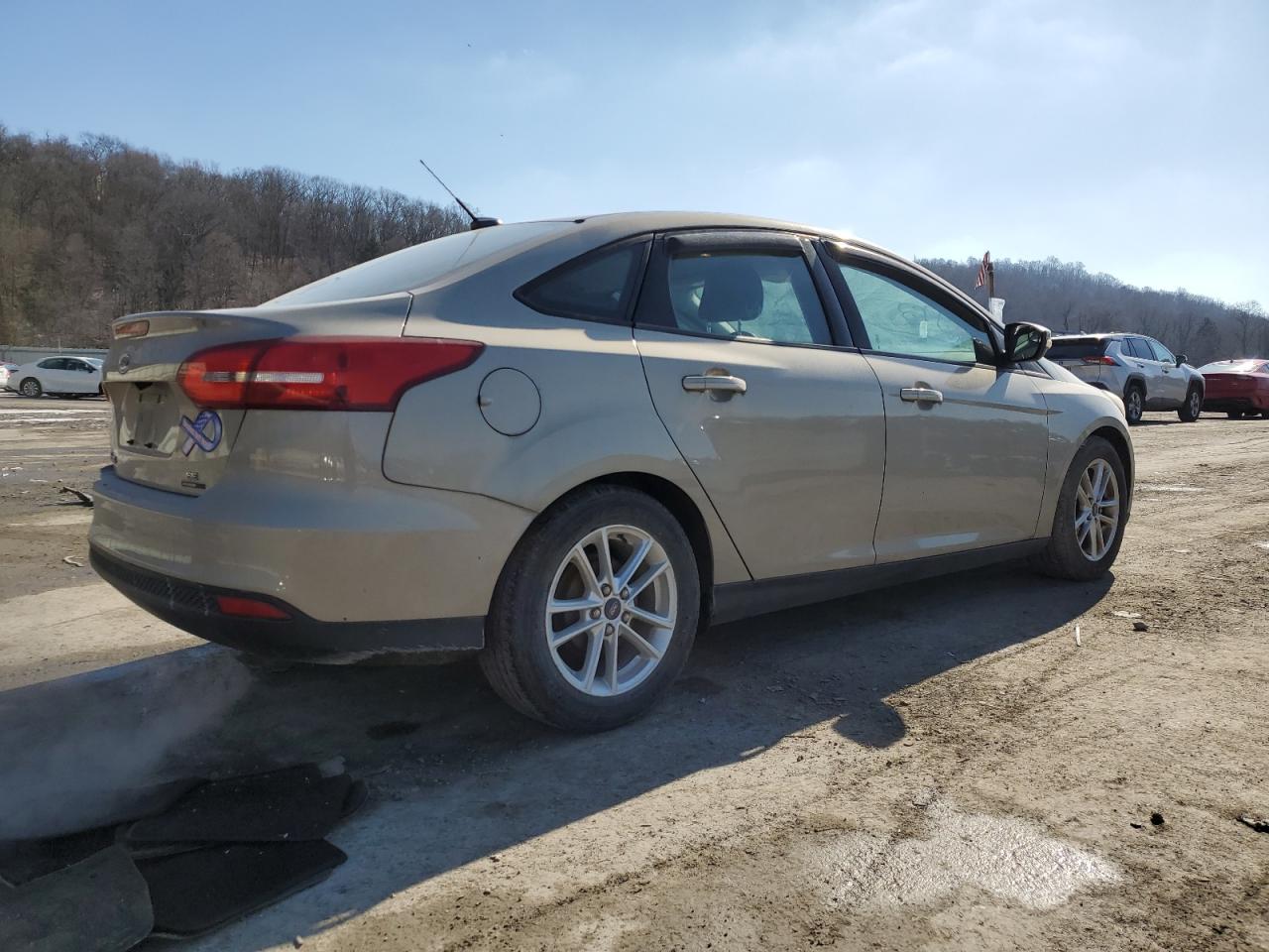 2015 Ford Focus VIN 1FADP3F21FL346627 Copart auction photo, rear end damage thumbnail 3