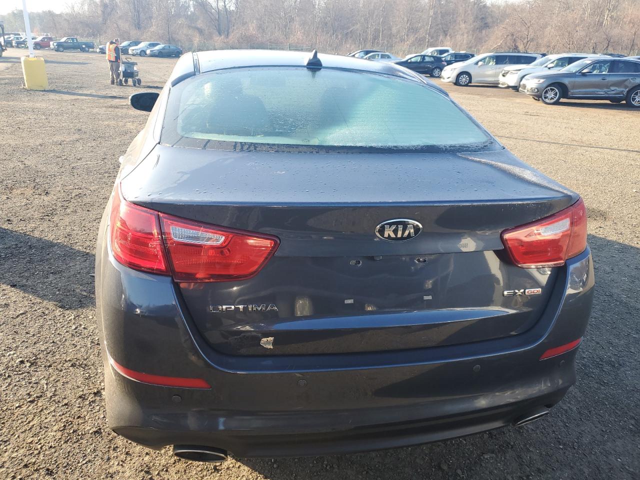 2015 KIA Optima VIN 5XXGN4A71FG394859 Copart auction photo, side / mechanical damage thumbnail 6