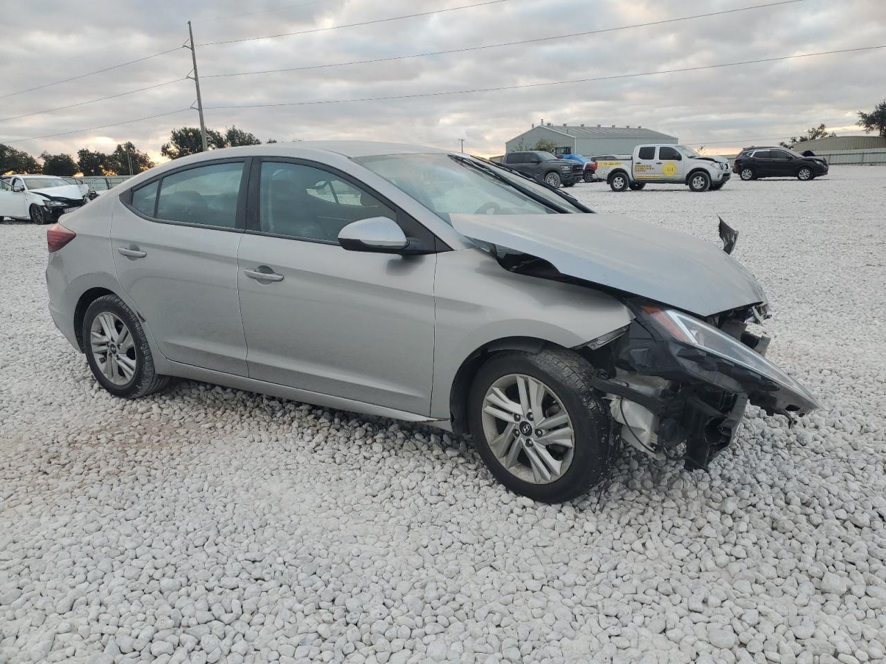 2020 Hyundai Elantra VIN 5NPD84LF3LH574021 Copart auction photo, front end / side damage thumbnail 4