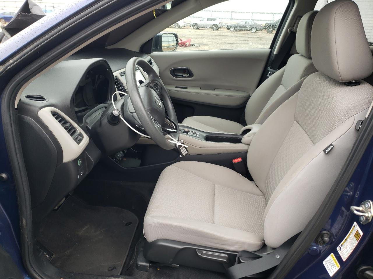 2016 Honda HR-V VIN 3CZRU5H52GM745262 Copart auction photo, front end / side damage thumbnail 7