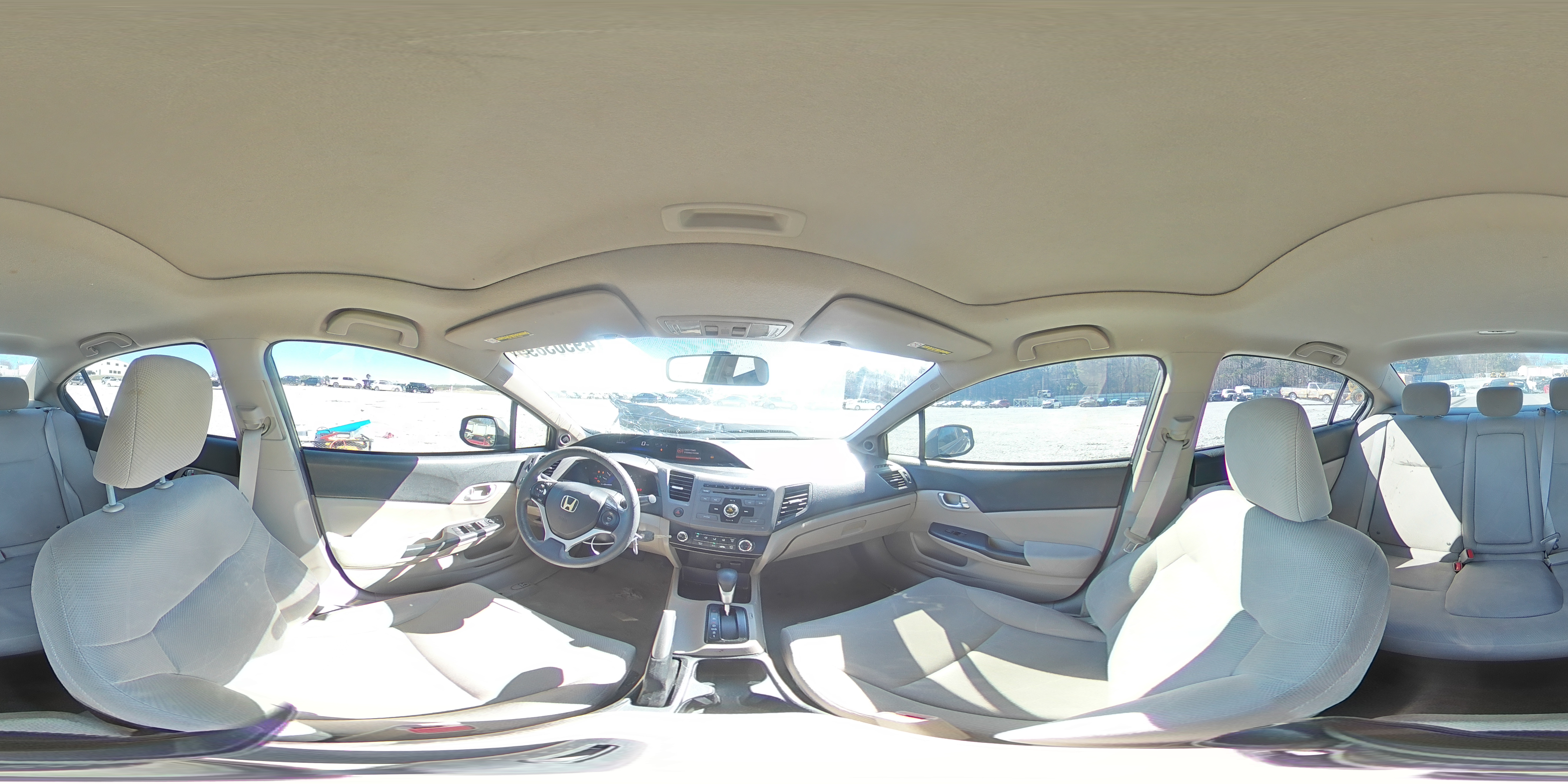 2012 Honda Civic VIN 19XFB2F8XCE316658 Copart auction photo, front end / rear end damage thumbnail 13