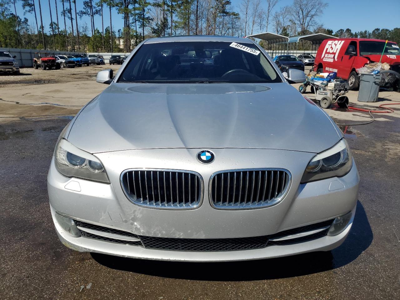 2013 BMW 5er VIN WBAXG5C56DDY31268 Copart auction photo, top/roof damage thumbnail 5