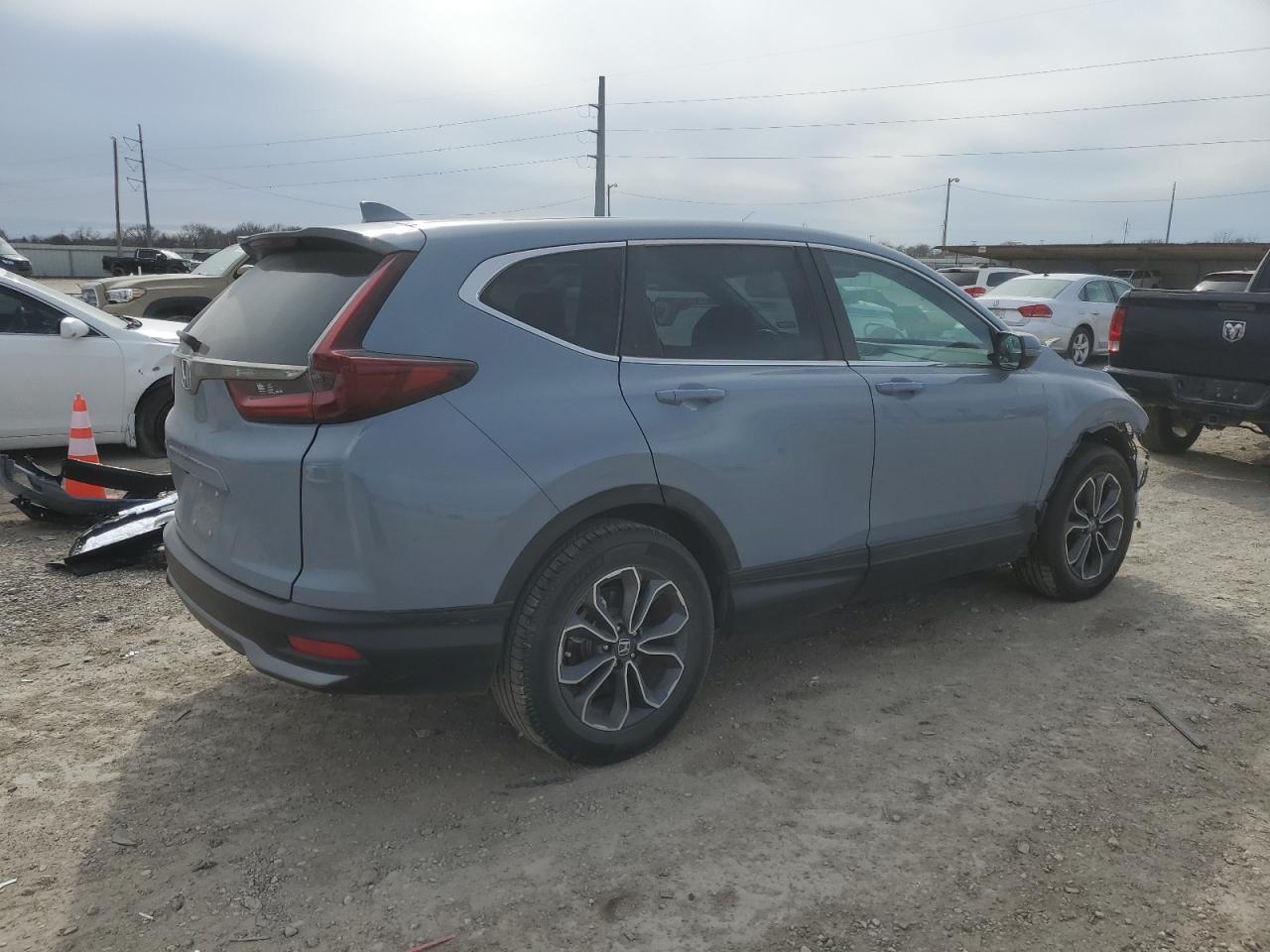 2022 Honda CR-V VIN 5J6RW1H58NA000061 Copart auction photo, front end / side damage thumbnail 3