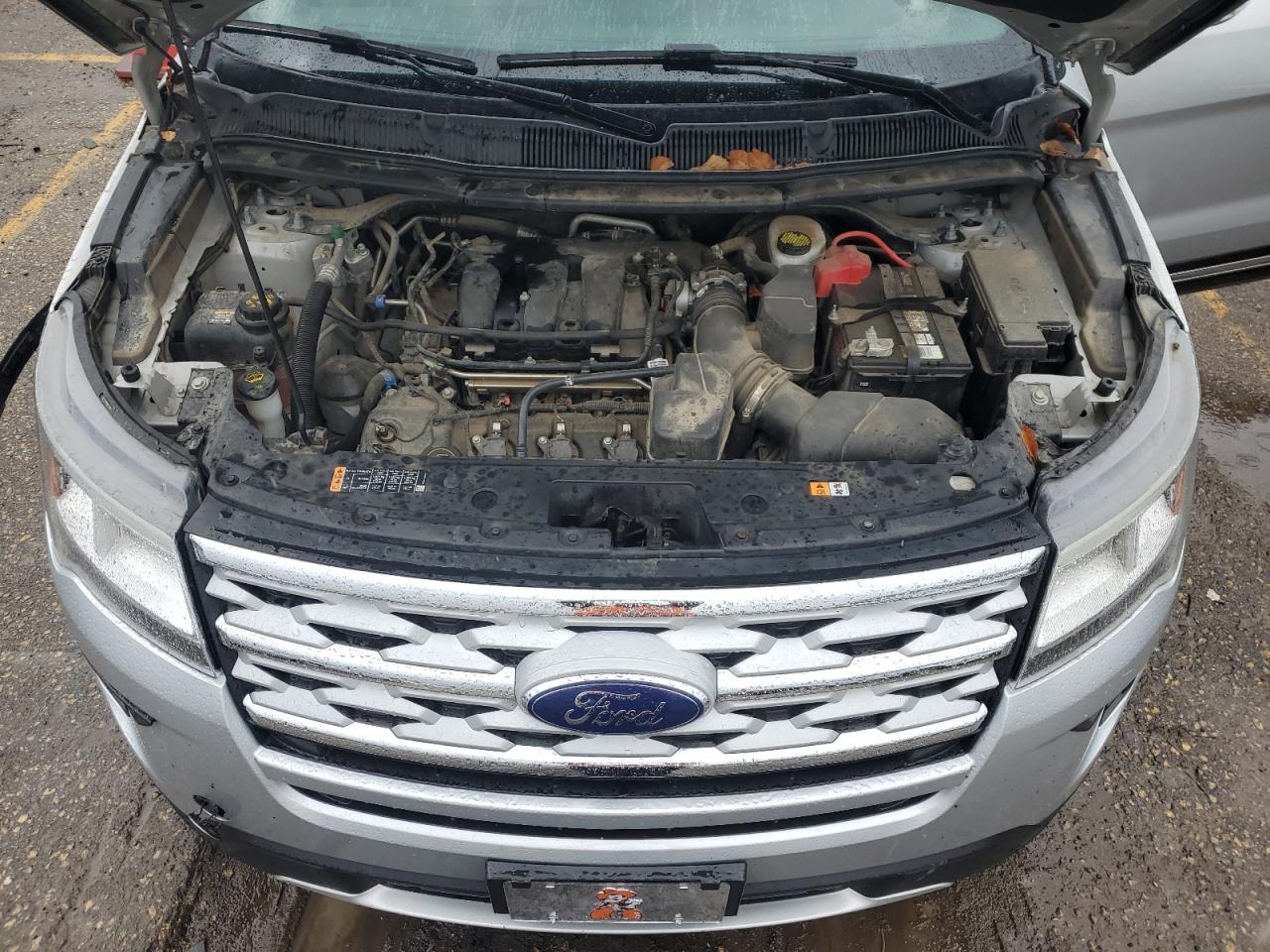 2018 Ford Explorer VIN 1FM5K8D88JGC42599 Copart auction photo, side / front end damage thumbnail 12