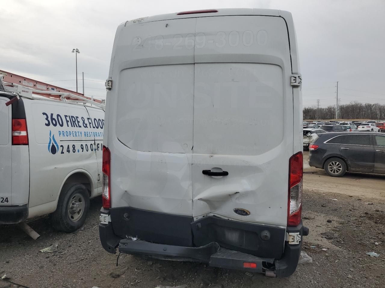 2017 Ford Transit VIN 1FTYR2XMXHKB46550 Copart auction photo, rear end damage thumbnail 6