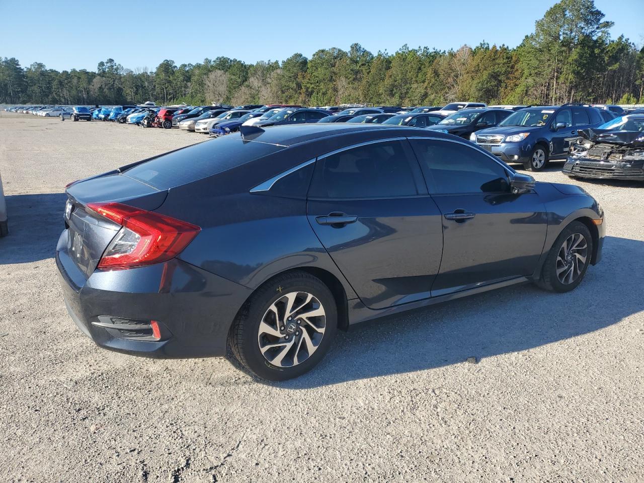 2017 Honda Civic VIN 2HGFC2F7XHH577466 Copart auction photo, side damage thumbnail 3