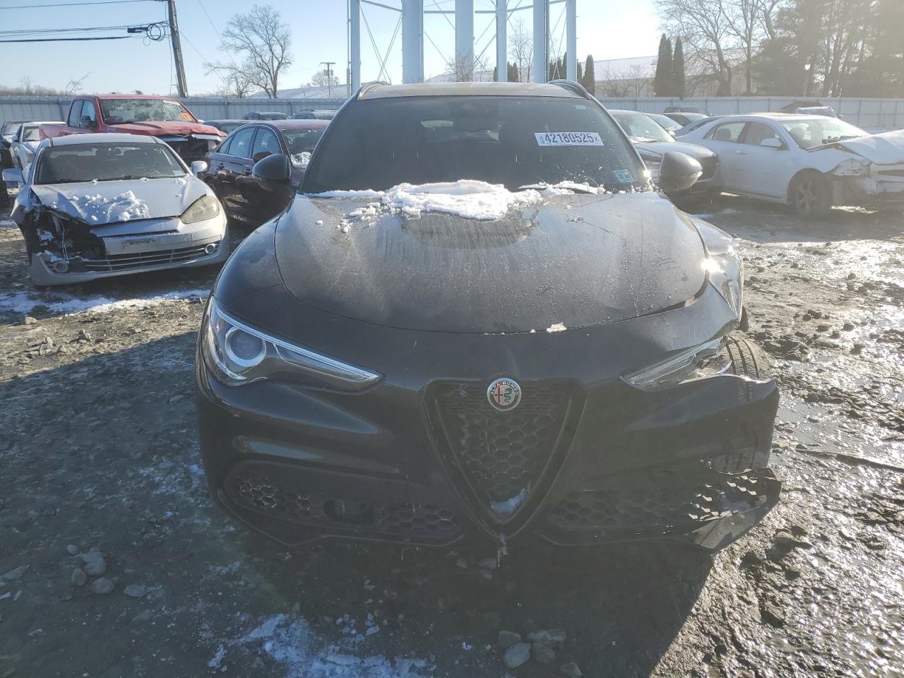 2022 Alfa Romeo Stelvio VIN ZASPAKBNXN7D28967 Copart auction photo, front end damage thumbnail 5