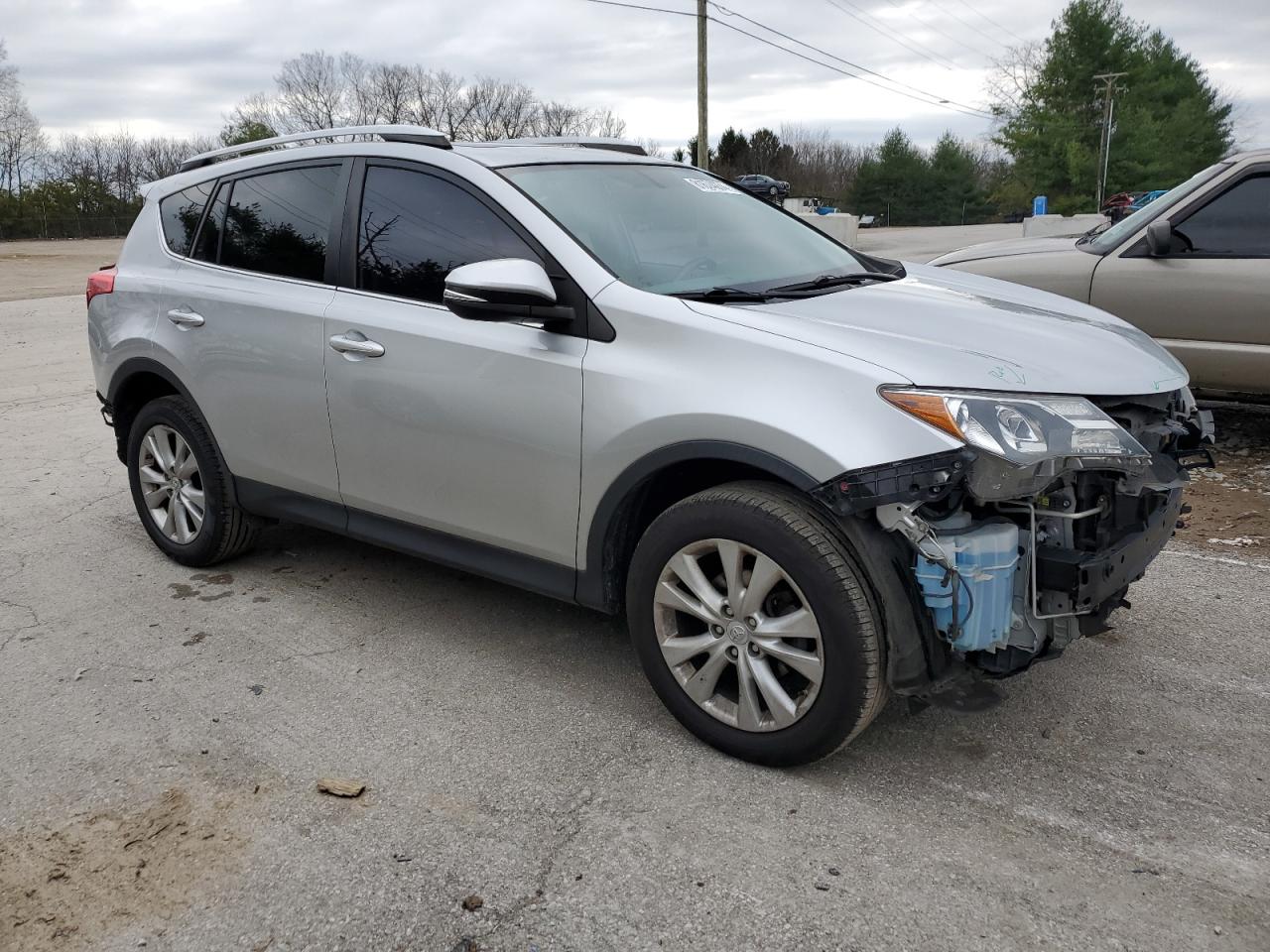 2014 Toyota RAV 4 VIN JTMDFREV8ED077465 Copart auction photo, front end / rear end damage thumbnail 4