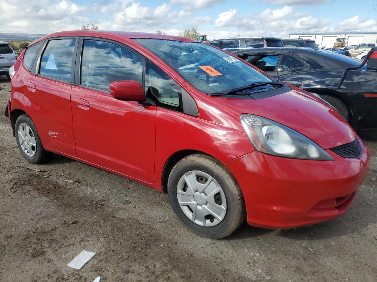 2013 Honda Fit VIN JHMGE8H30DC058075 Copart auction photo, rear end / front end damage thumbnail 4