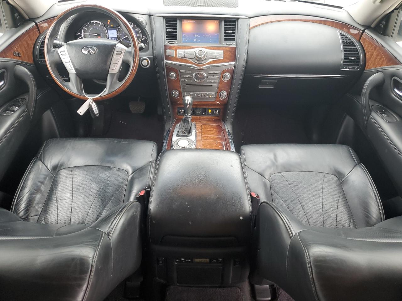 2017 Infiniti QX80 VIN JN8AZ2NF9H9641677 Copart auction photo, front end damage thumbnail 8