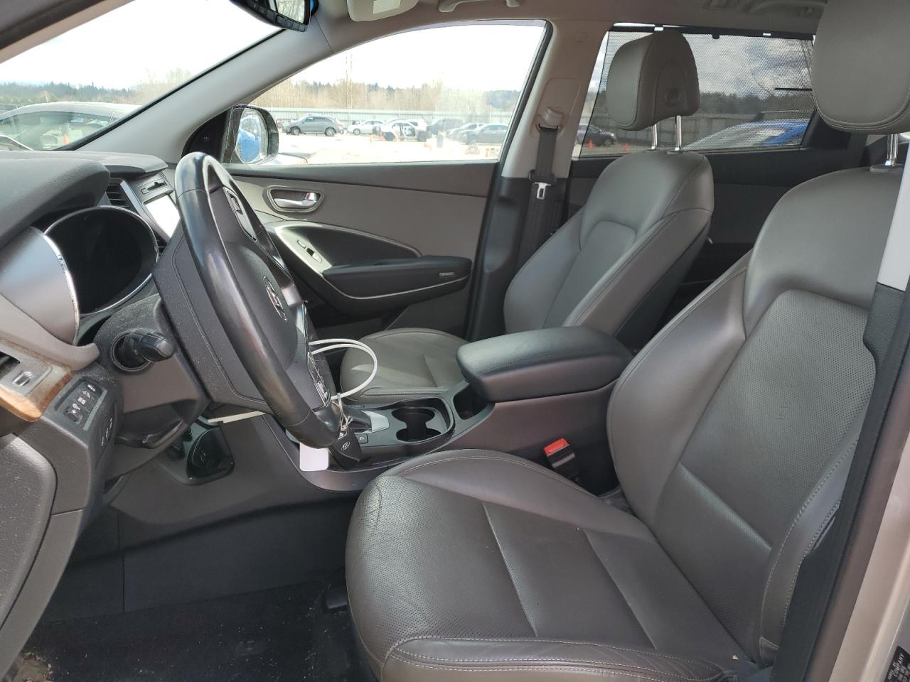 2017 Hyundai Santa Fe VIN KM8SRDHF1HU240527 Copart auction photo, front end / side damage thumbnail 7
