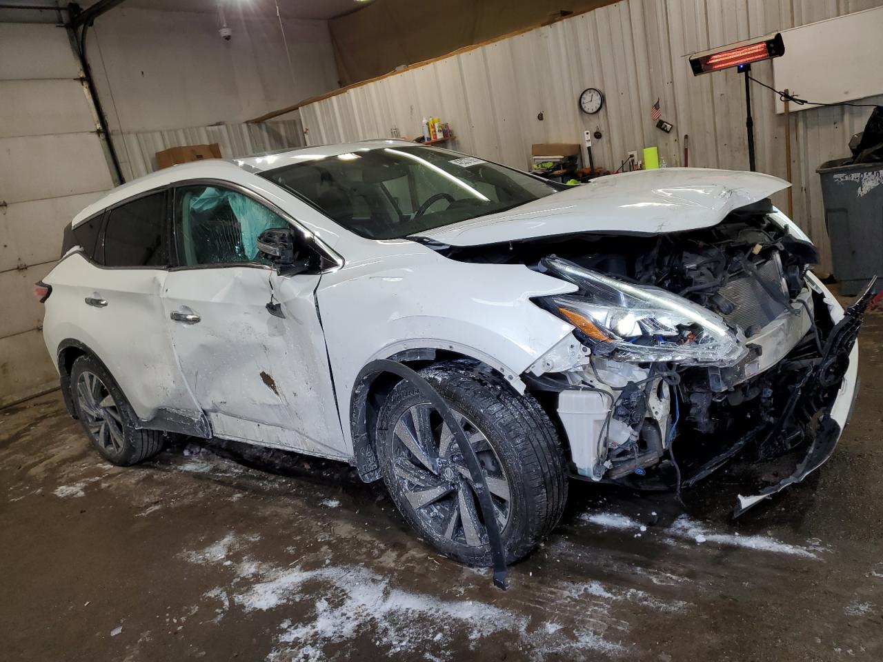 2018 Nissan Murano VIN 5N1AZ2MH5JN110239 Copart auction photo, front end / side damage thumbnail 4