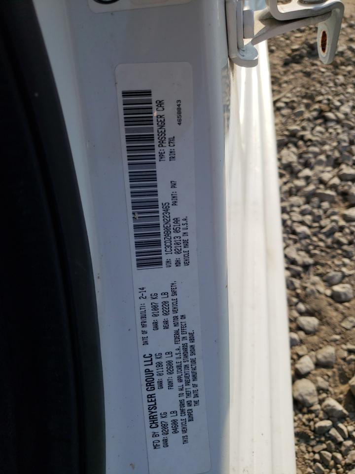 2014 Dodge Avenger VIN 1C3CDZAB0EN223465 Copart auction photo, all over / stripped damage thumbnail 10