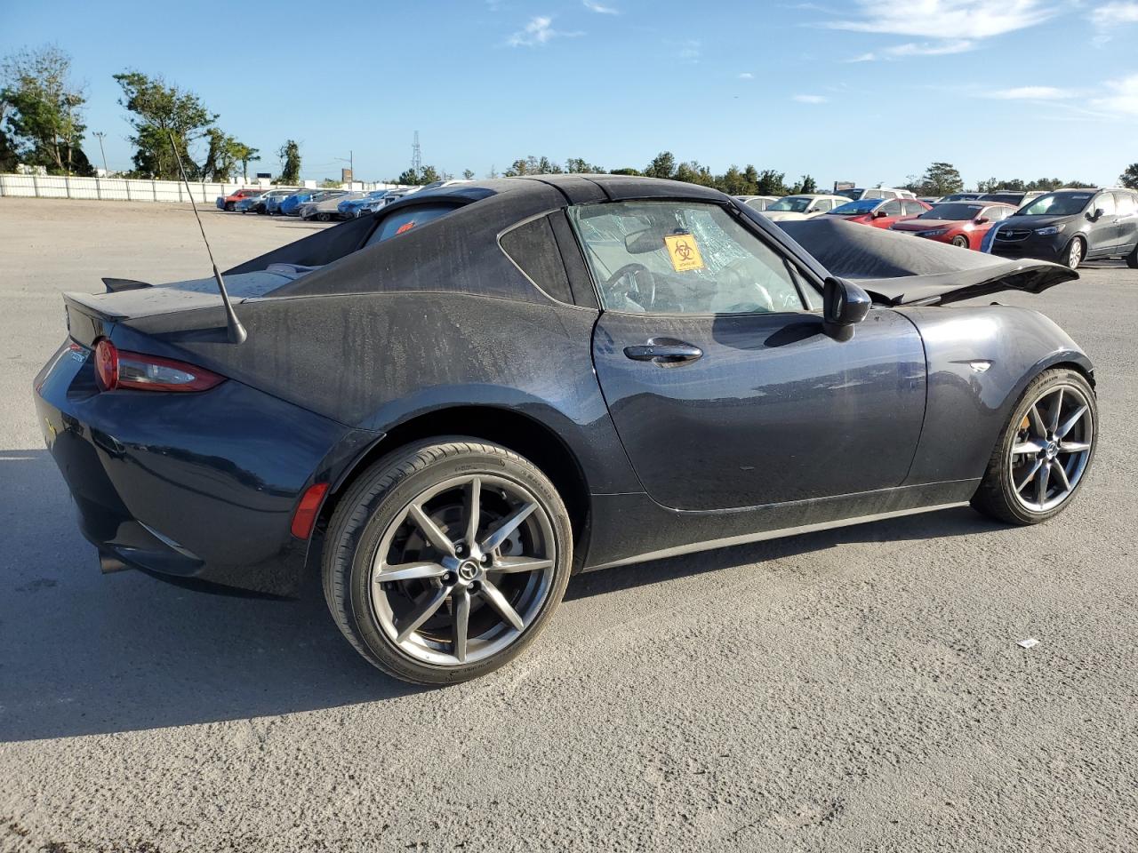 2021 Mazda MX-5 VIN JM1NDAM71M0451645 Copart auction photo, front end / side damage thumbnail 3