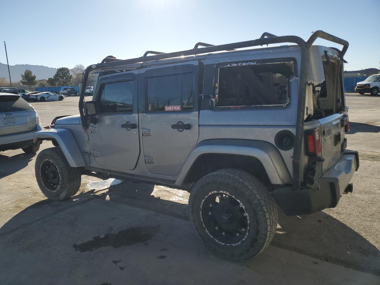2015 Jeep Wrangler VIN 1C4HJWEG3FL507068 Copart auction photo, all over damage thumbnail 2