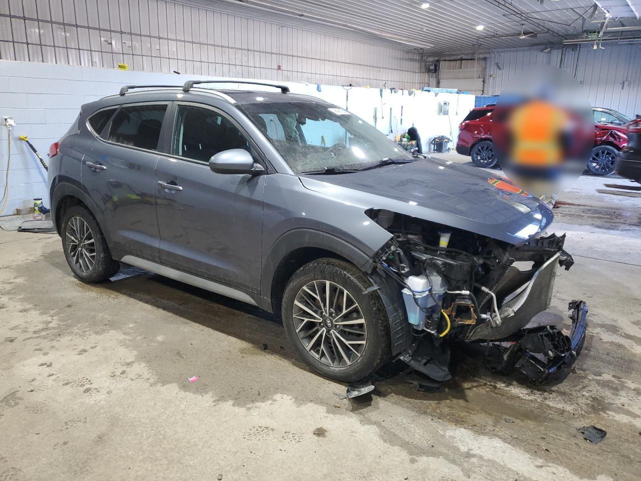 2021 Hyundai Tucson VIN KM8J3CAL9MU404463 Copart auction photo, front end damage thumbnail 4