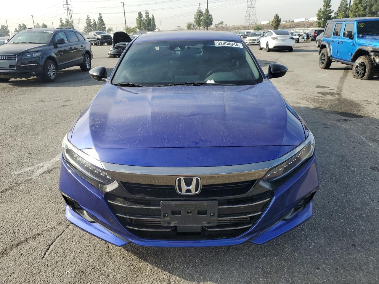 2022 Honda Accord VIN 1HGCV1F36NA010816 Copart auction photo, rear end damage thumbnail 5