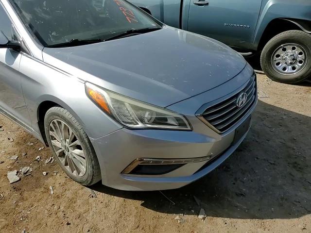 2015 Hyundai Sonata VIN 5NPE34AF3FH186314 Copart auction photo, side damage thumbnail 11