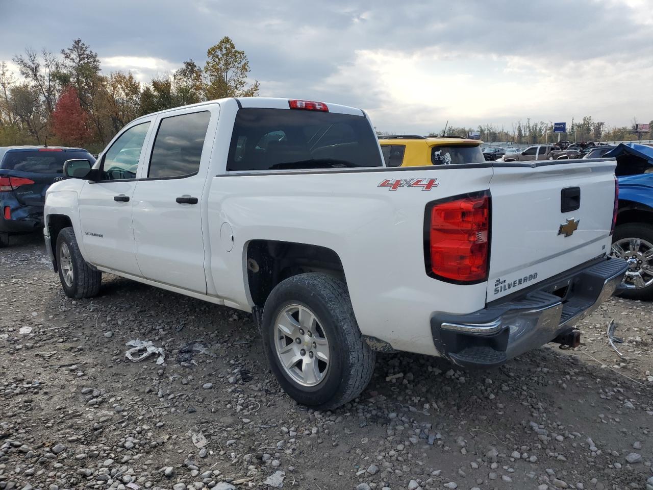 2014 Chevrolet Silverado VIN 3GCUKREH6EG293100 Copart auction photo, water/flood / rear end damage thumbnail 2