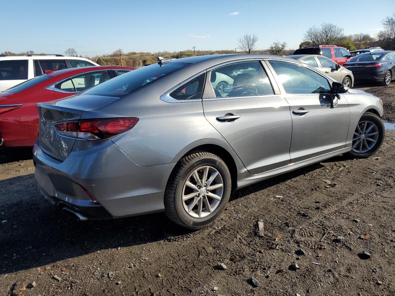 2019 Hyundai Sonata VIN 5NPE24AF8KH733073 Copart auction photo, front end / undercarriage damage thumbnail 3