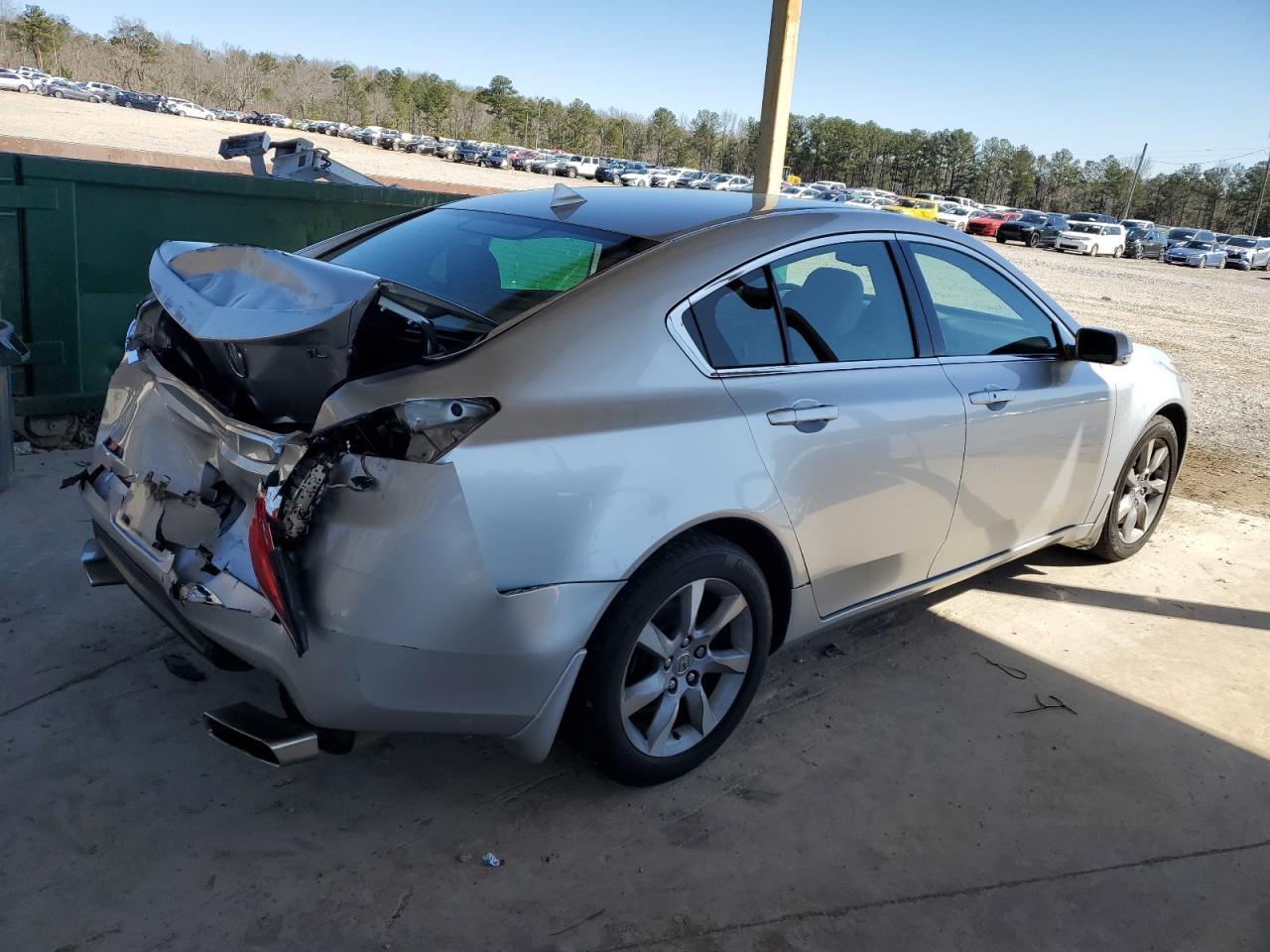 2012 Acura TL VIN 19UUA8F58CA031982 Copart auction photo, rear end damage thumbnail 3