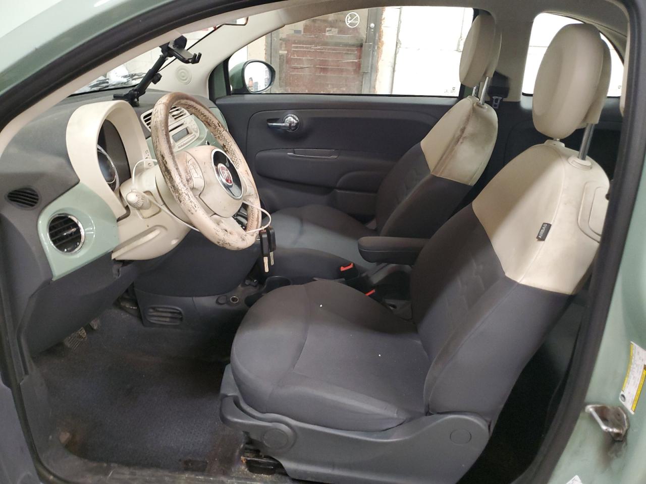2015 Fiat 500 VIN 3C3CFFARXFT528155 Copart auction photo, rear end / side damage thumbnail 7