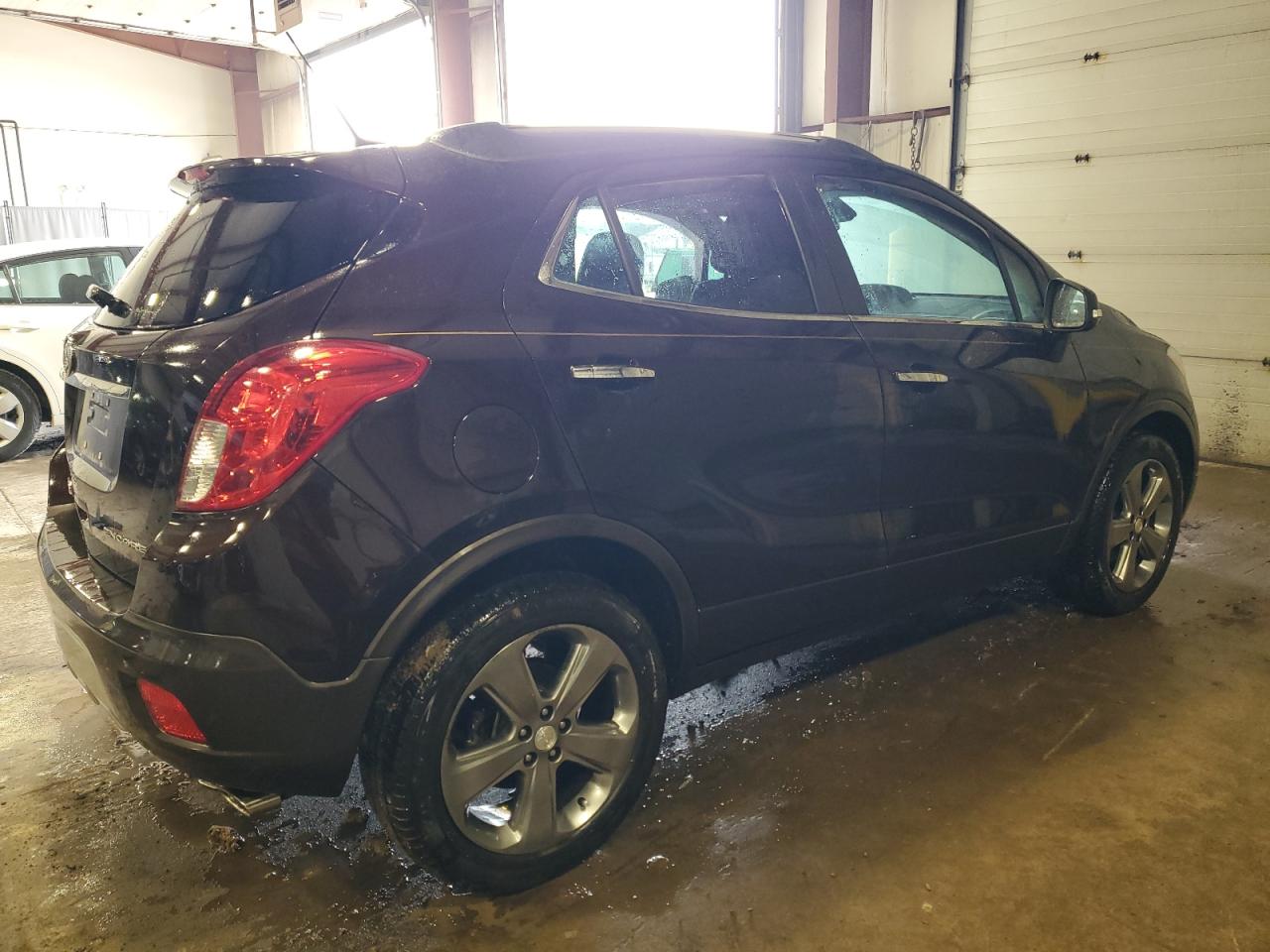 2014 Buick Encore VIN KL4CJBSB8EB749722 Copart auction photo, side / front end damage thumbnail 3