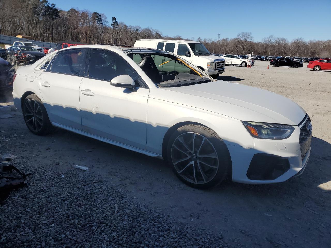 2020 Audi RS4 VIN WAUC4AF4XLA039076 Copart auction photo, all over damage thumbnail 4