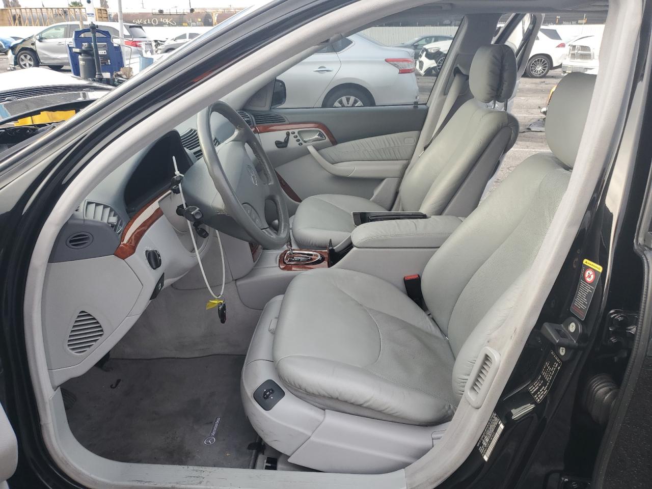 2001 Mercedes-Benz S-klasse VIN WDBNG70J91A187655 Copart auction photo, front end damage thumbnail 7