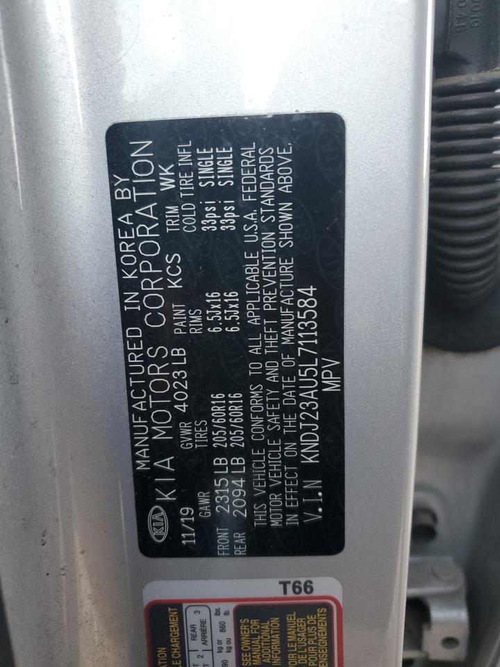 2020 KIA Soul VIN KNDJ23AU5L7113584 Copart auction photo, front end damage thumbnail 15