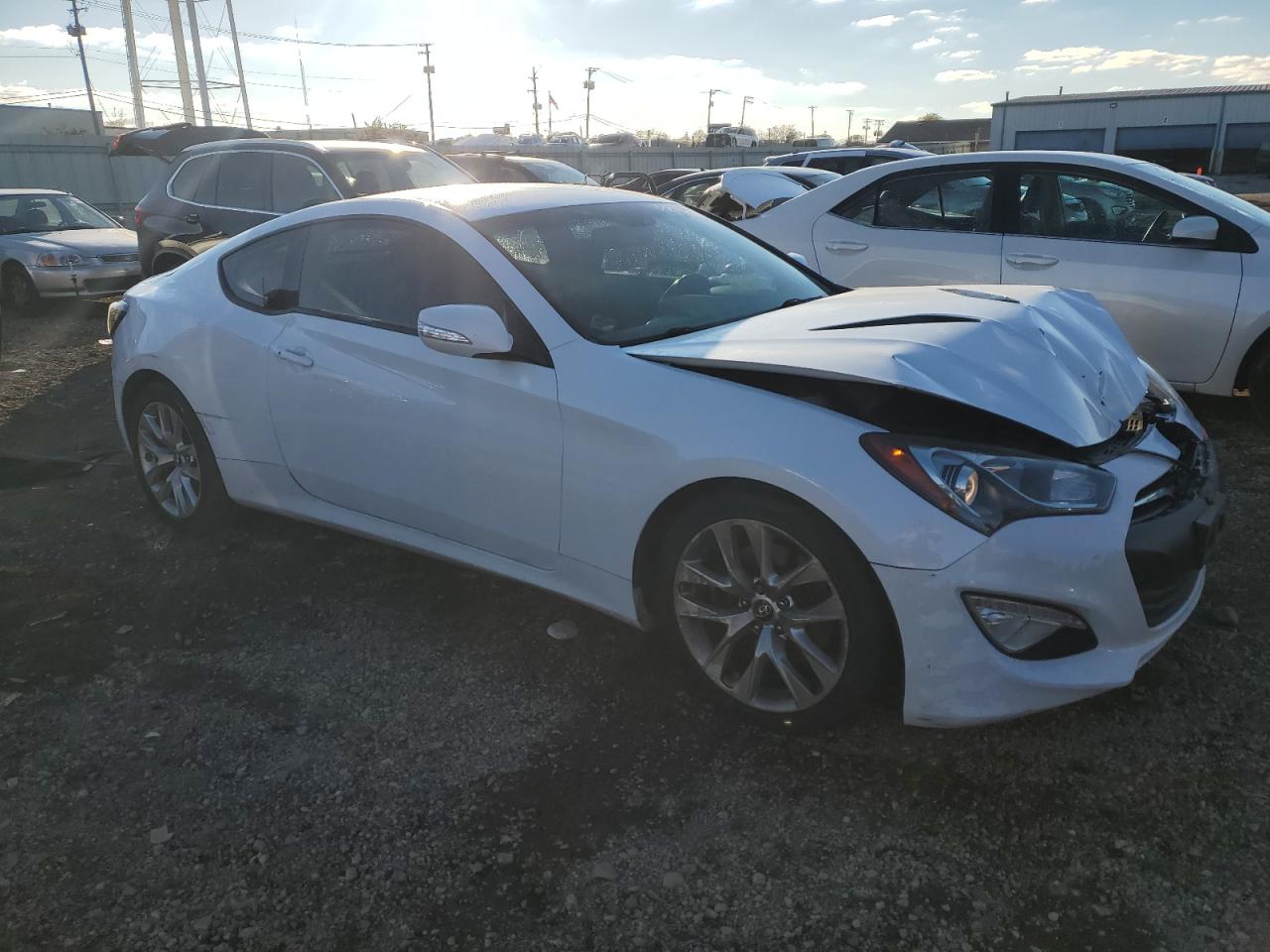2015 Hyundai Genesis VIN KMHHT6KJ2FU128417 Copart auction photo, front end damage thumbnail 4