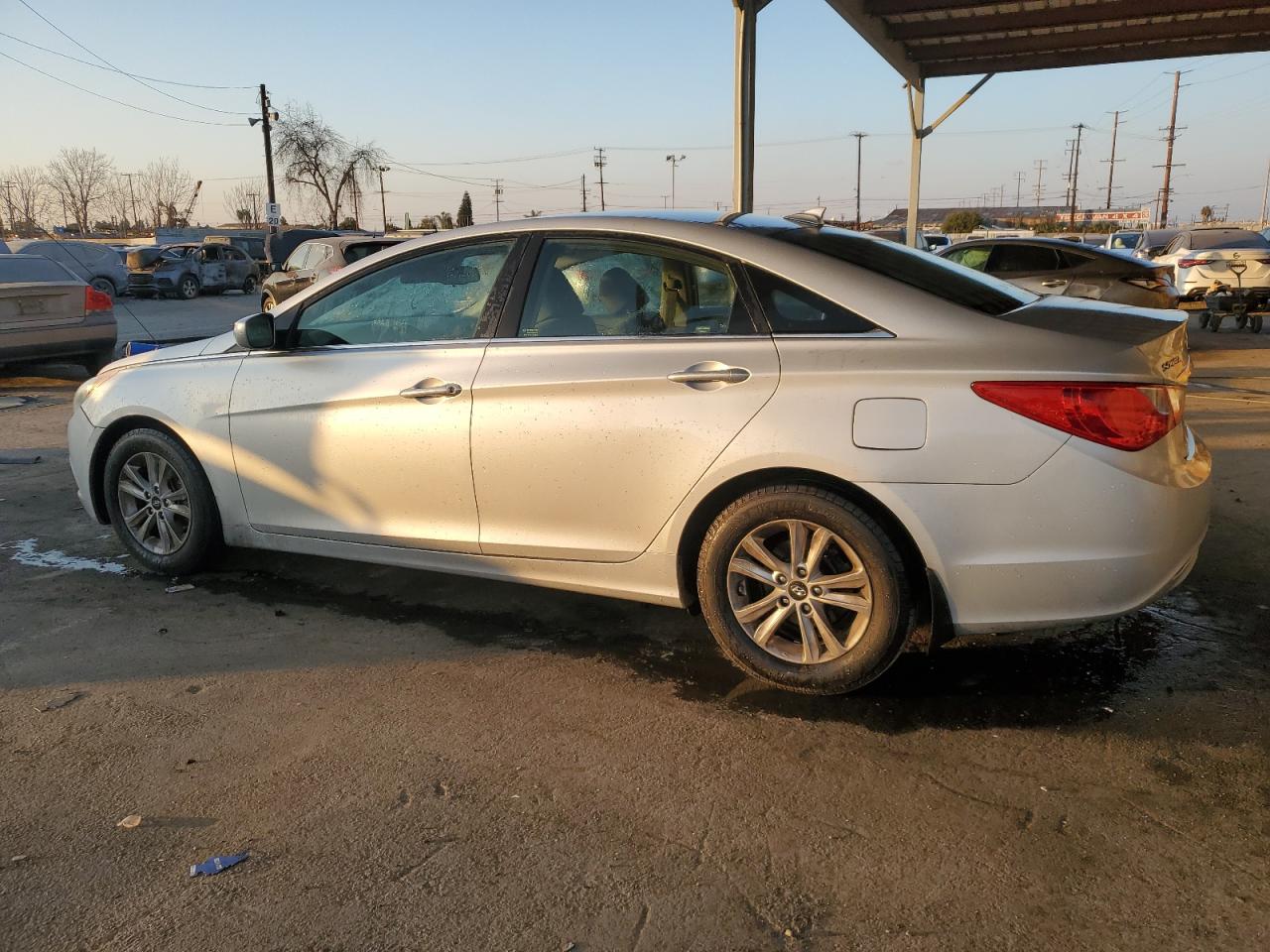 2013 Hyundai Sonata VIN 5NPEB4AC2DH698975 Copart auction photo, stripped damage thumbnail 2