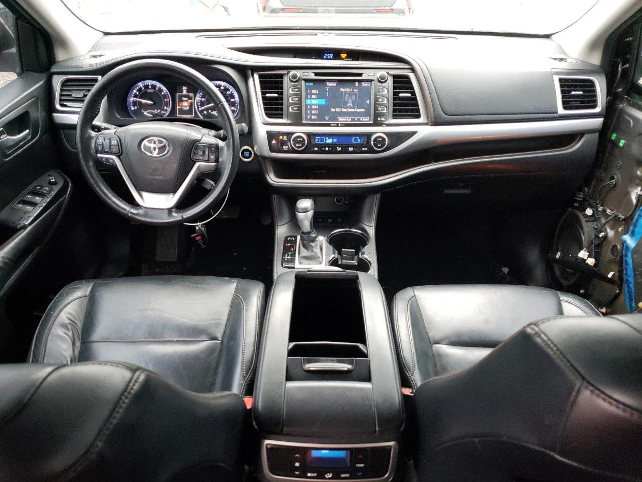 2015 Toyota Highlander VIN 5TDJKRFH4FS142552 Copart auction photo, front end damage thumbnail 8