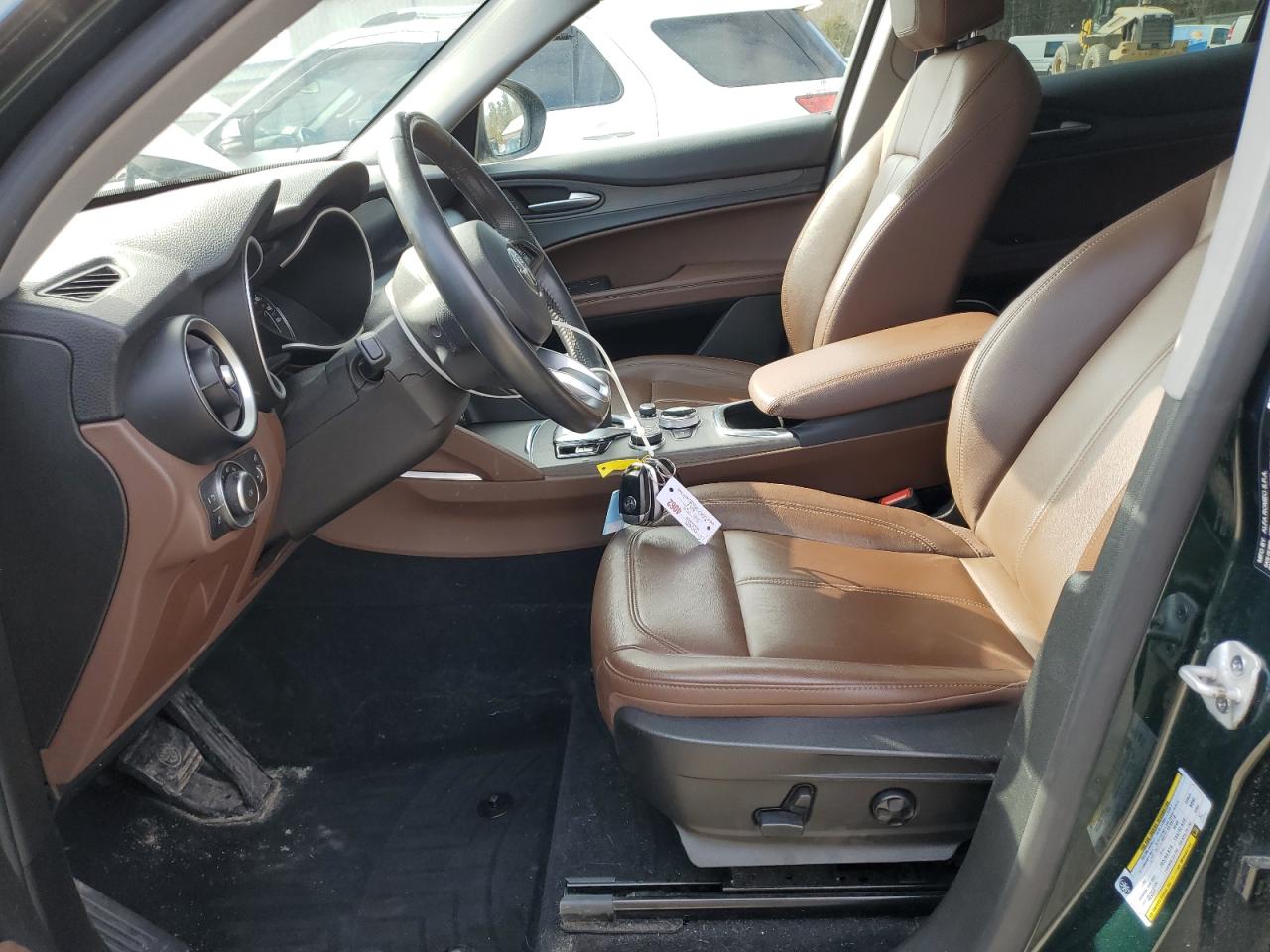 2021 Alfa Romeo Stelvio VIN ZASPAKBNXM7D17157 Copart auction photo, front end / side damage thumbnail 7